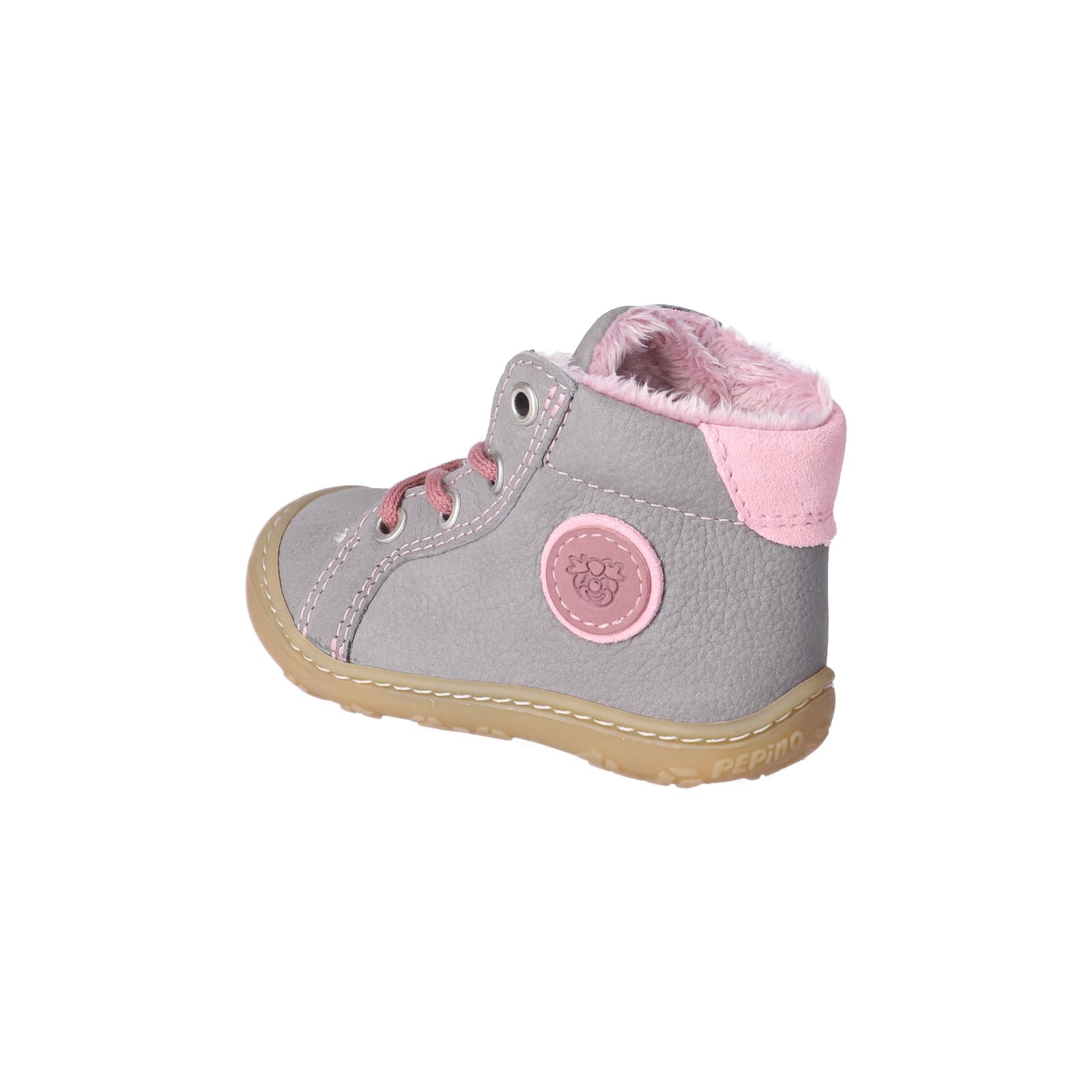 PEPINO-Kinderschuhe-GEORGIE-Lauflernschuhe-grau-Schnürung-Mädchen-Mittel PEPINO-Kinderschuhe-GEORGIE-Lauflernschuhe-grau-Schnürung-Mädchen-Mittel